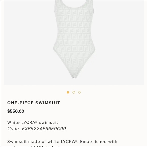 Fendi Other - FENDI one piece swimsuit